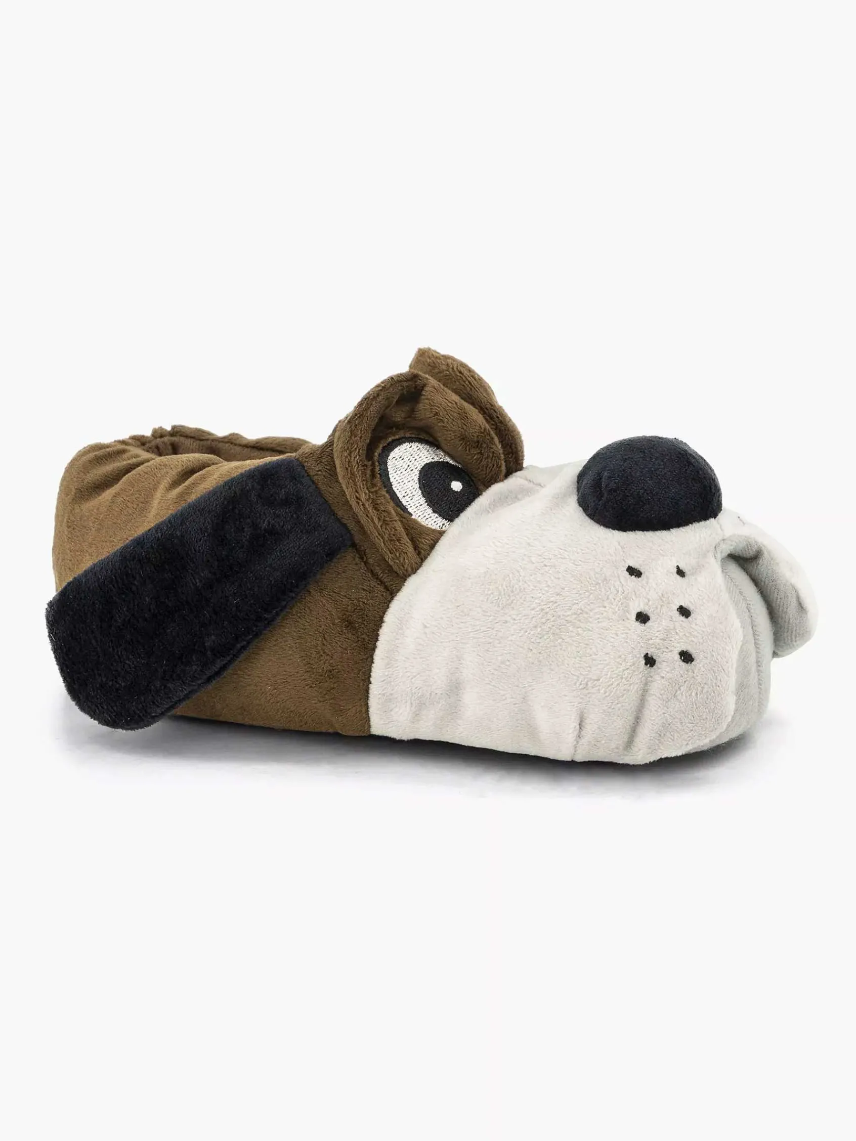 Vty Jongensschoenen-Donkerbruine Pantoffel Hond