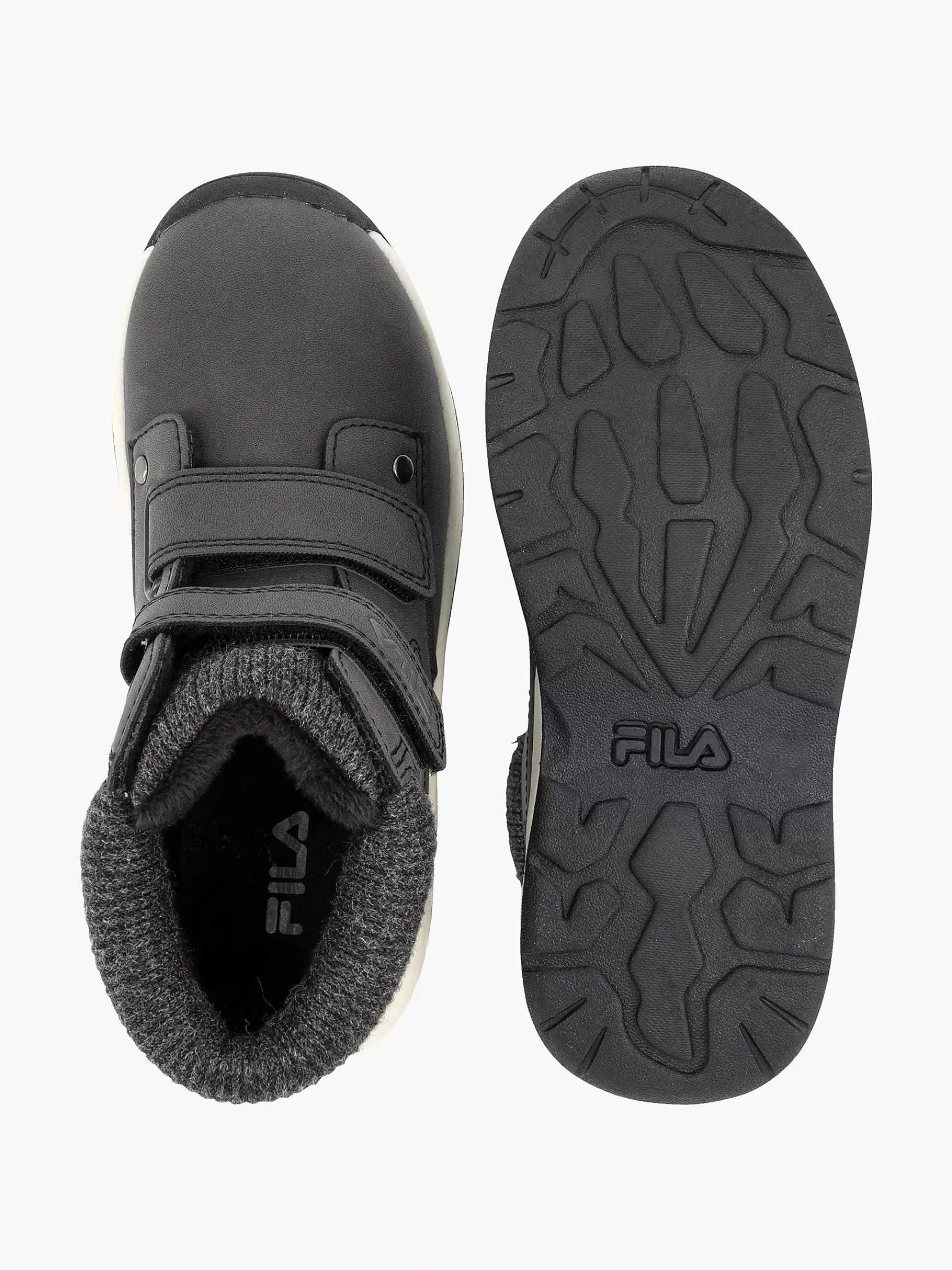 FILA Jongensschoenen-Donkergrijze Boot Klittenband