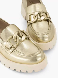 Oxmox Instappers-Gouden Chunky Loafer