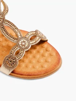 Easy Street Comfort Schoenen-Gouden Comfort Sandalette