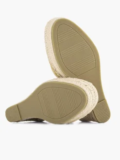 Graceland Hoge Hakken-Gouden Espadrille Sleehak