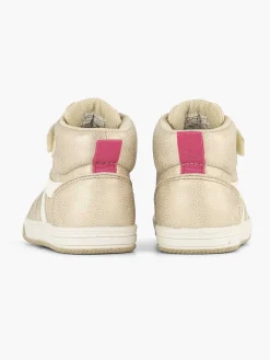 Cupcake Couture Jongensschoenen-Gouden Hoge Sneaker