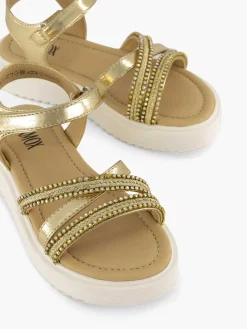 Oxmox Jongensschoenen-Gouden Platform Sandaal