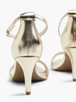 Graceland Hoge Hakken-Gouden Sandalette Metallic