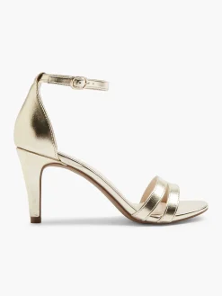 Graceland Hoge Hakken-Gouden Sandalette Metallic