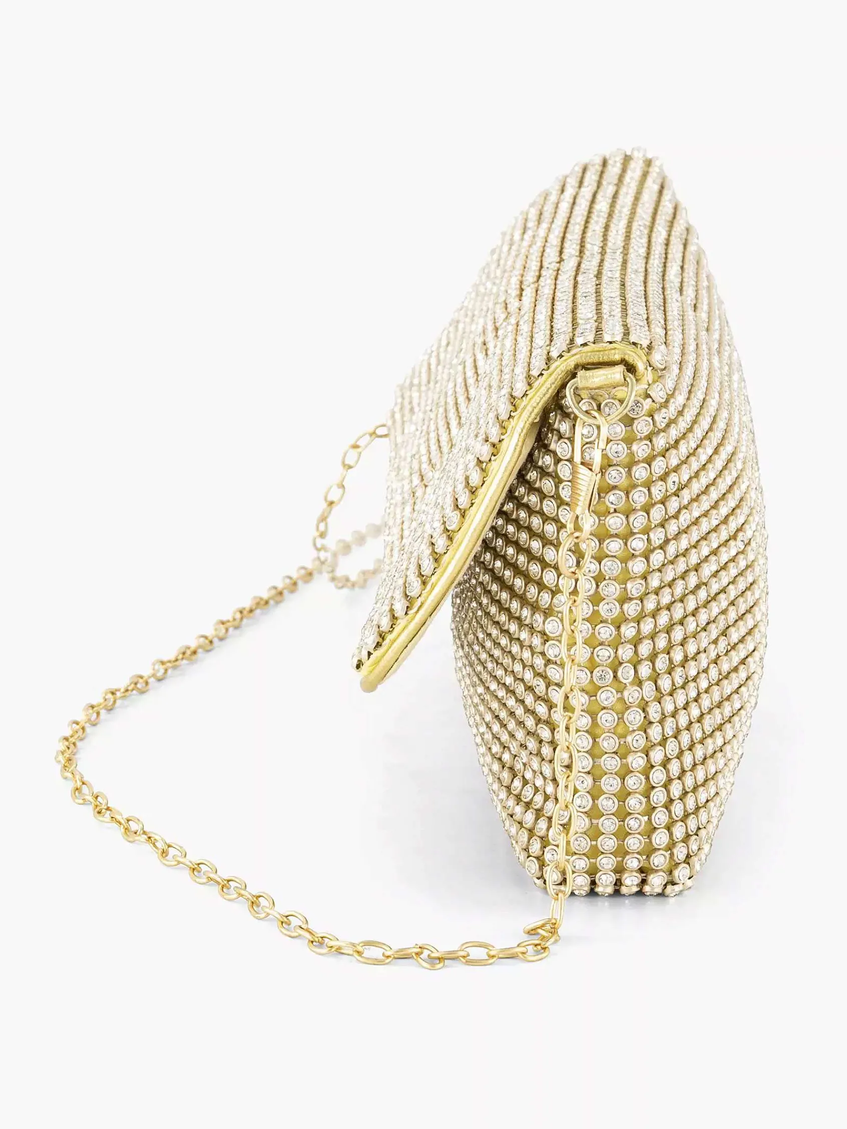 Graceland Online Exclusive Accessoires-Gouden Schoudertas Steentjes