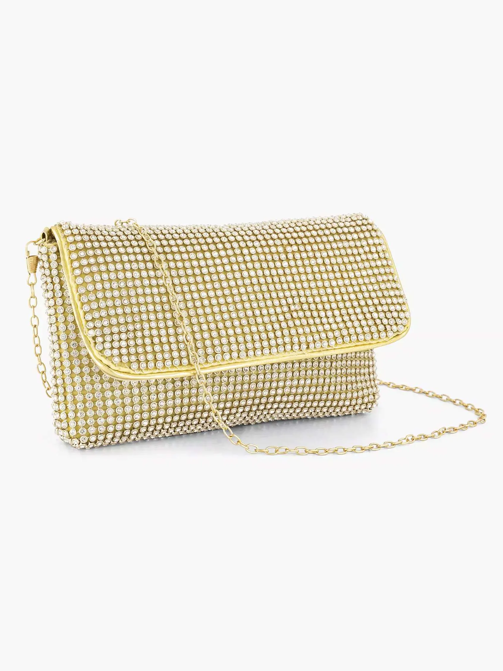 Graceland Online Exclusive Accessoires-Gouden Schoudertas Steentjes