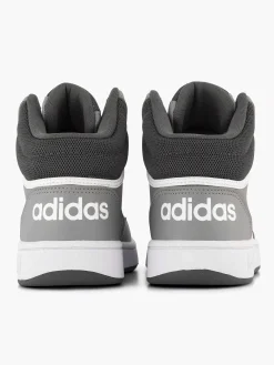 adidas Jongensschoenen-Grijze Hoops Mid 3.0 K