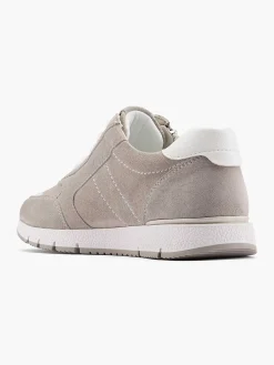 Medicus Comfort Schoenen-Grijze Leren Comfort Sneaker