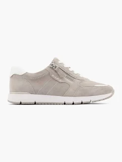 Medicus Comfort Schoenen-Grijze Leren Comfort Sneaker