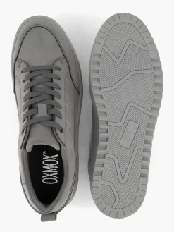 Oxmox Sneakers-Grijze Leren Sneaker