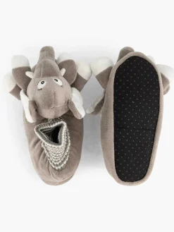 Bobbi-Shoes Jongensschoenen-Grijze Pantoffel Olifant