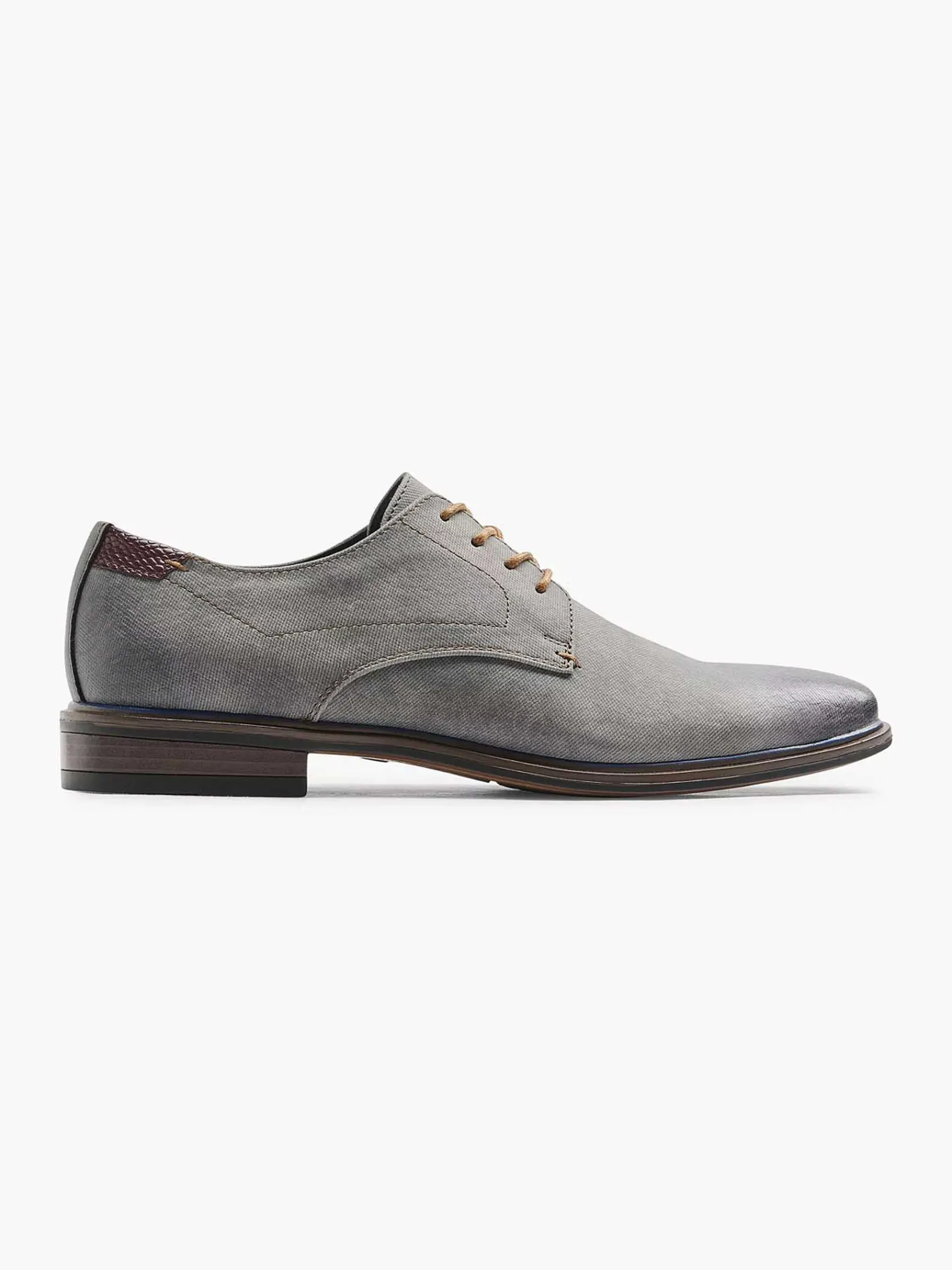 AM SHOE Geklede Schoenen-Grijze Veterschoen