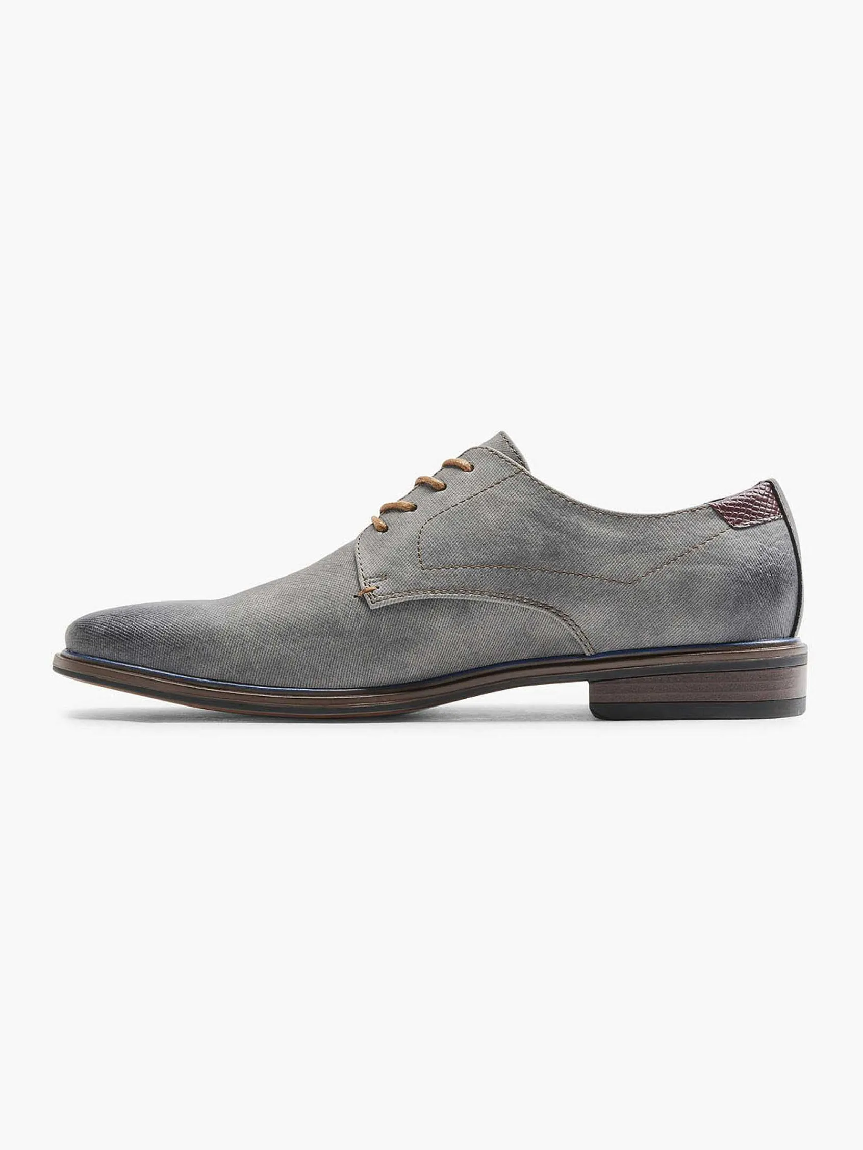 AM SHOE Geklede Schoenen-Grijze Veterschoen