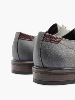 AM SHOE Geklede Schoenen-Grijze Veterschoen