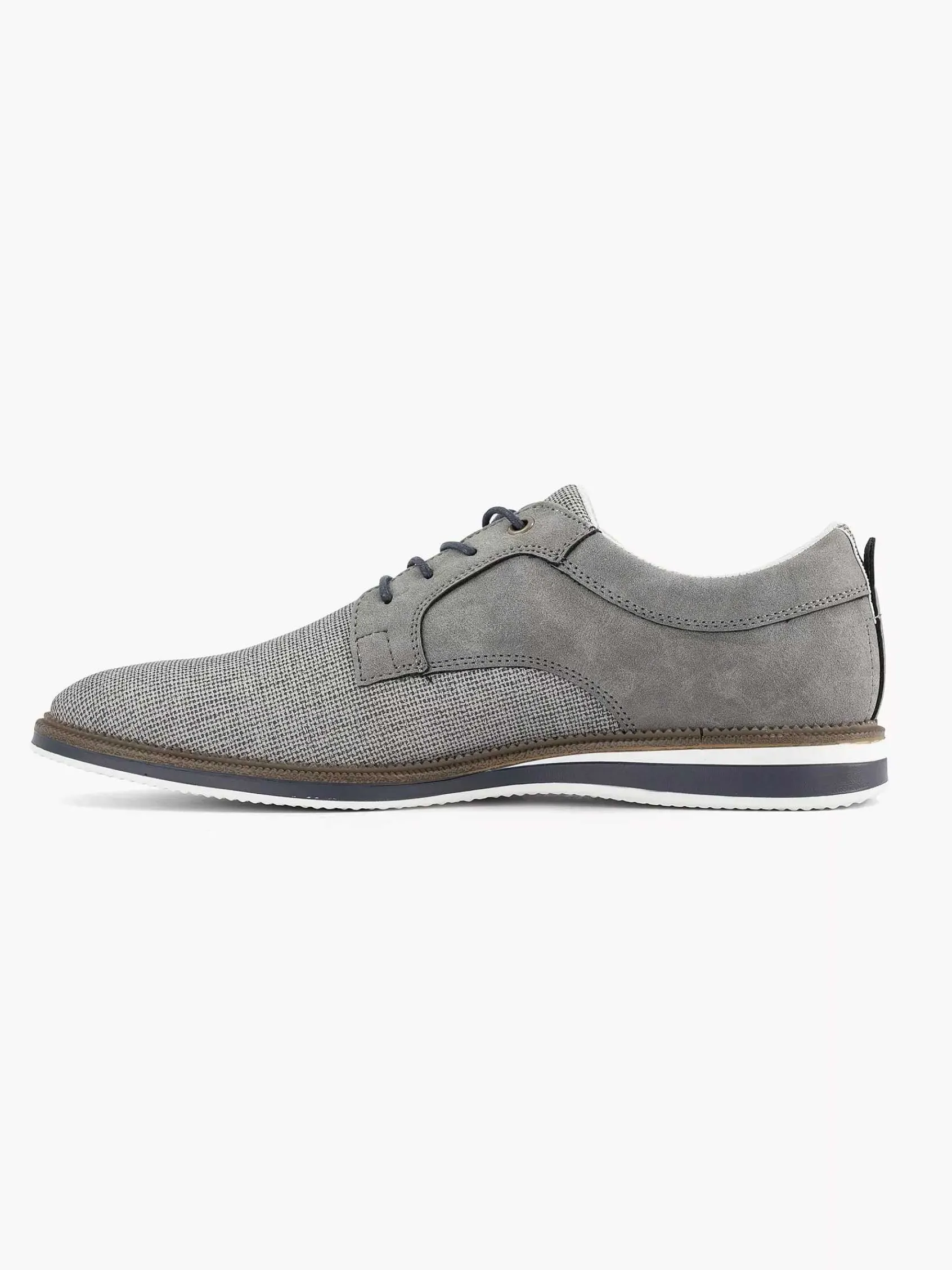 AM SHOE Geklede Schoenen-Grijze Veterschoen