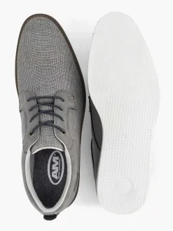 AM SHOE Geklede Schoenen-Grijze Veterschoen
