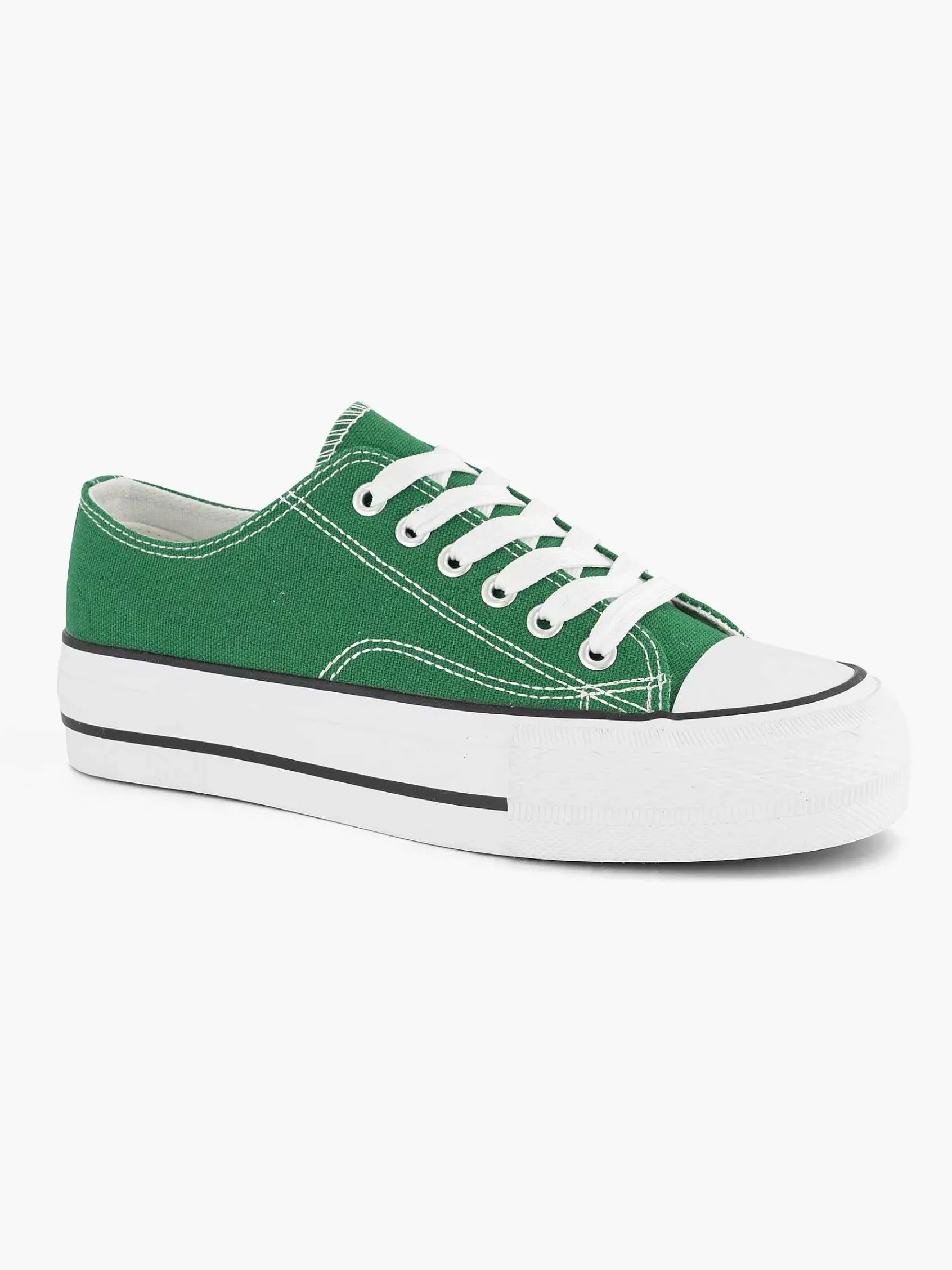Graceland Sneakers-Groene Canvas Sneaker