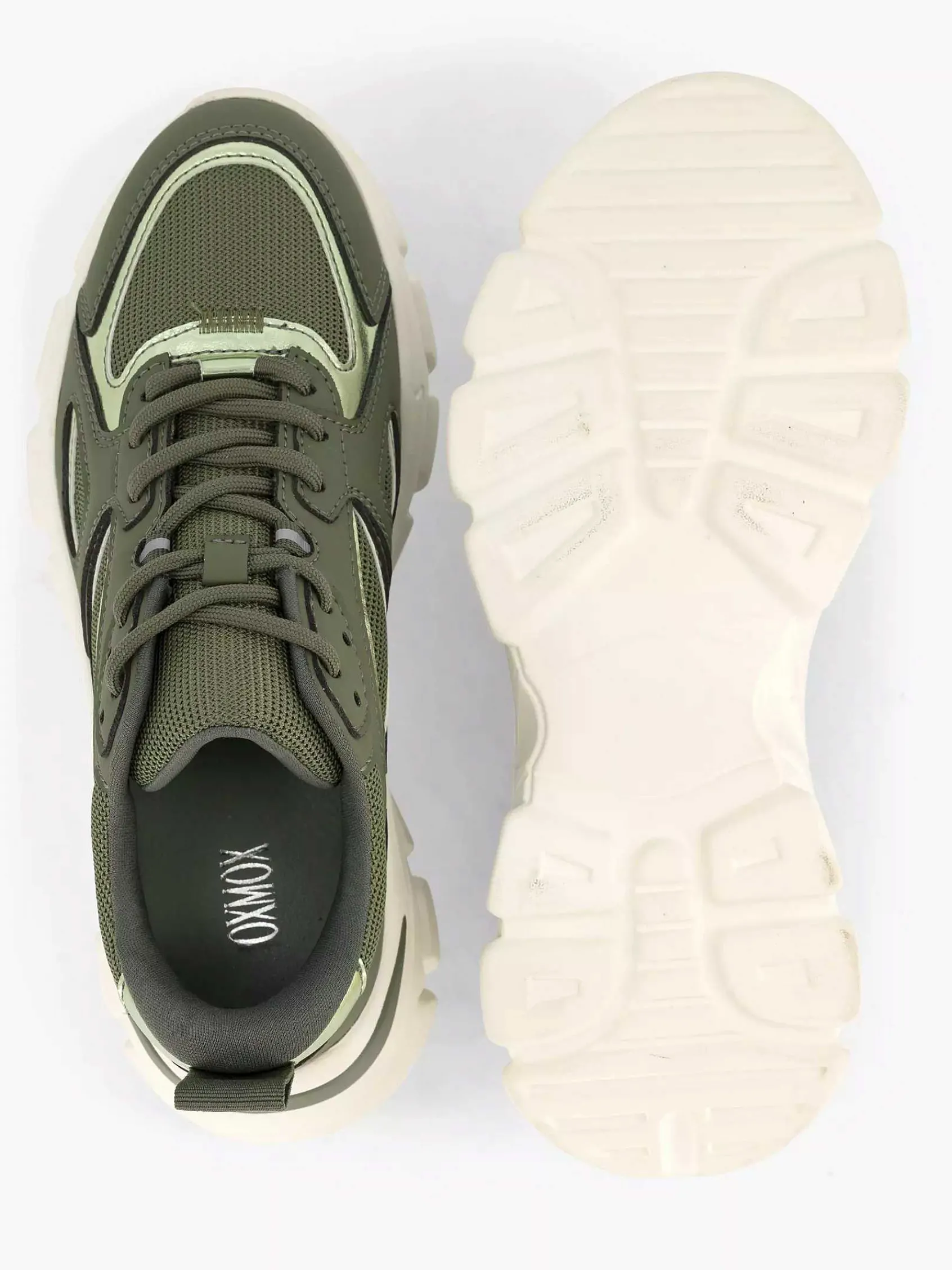 Oxmox Sneakers-Groene Chunky Sneaker