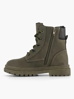 Vty Jongensschoenen-Groene Hoge Veterboot