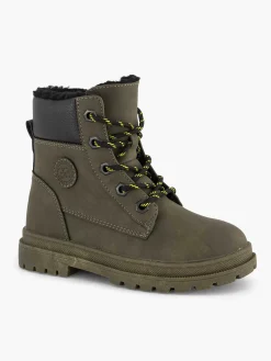 Vty Jongensschoenen-Groene Hoge Veterboot