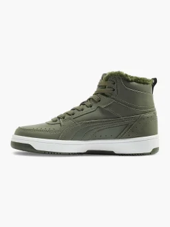 Puma Jongensschoenen-Groene Rebound Joy Fur Jr