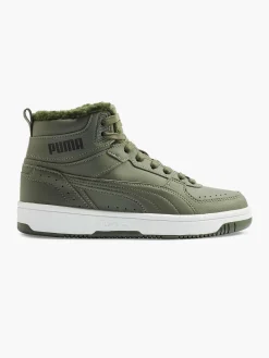 Puma Jongensschoenen-Groene Rebound Joy Fur Jr