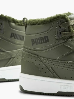 Puma Jongensschoenen-Groene Rebound Joy Fur Jr