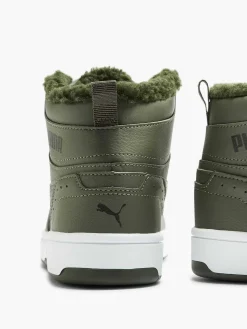 Puma Jongensschoenen-Groene Rebound Joy Fur Jr