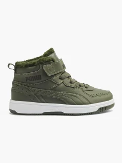 Puma Jongensschoenen-Groene Rebound Joy Fur Ps
