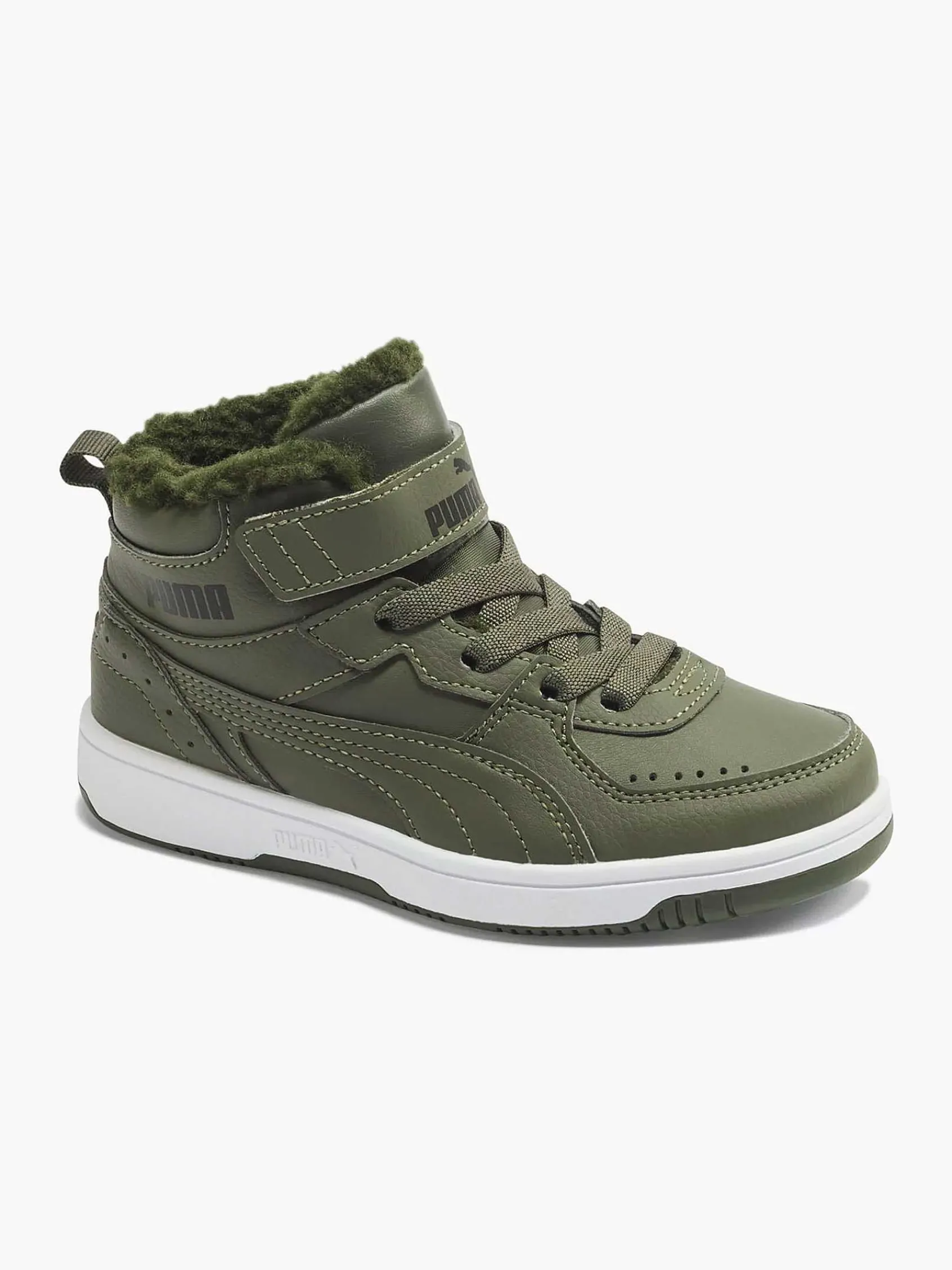 Puma Jongensschoenen-Groene Rebound Joy Fur Ps