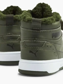 Puma Jongensschoenen-Groene Rebound Joy Fur Ps