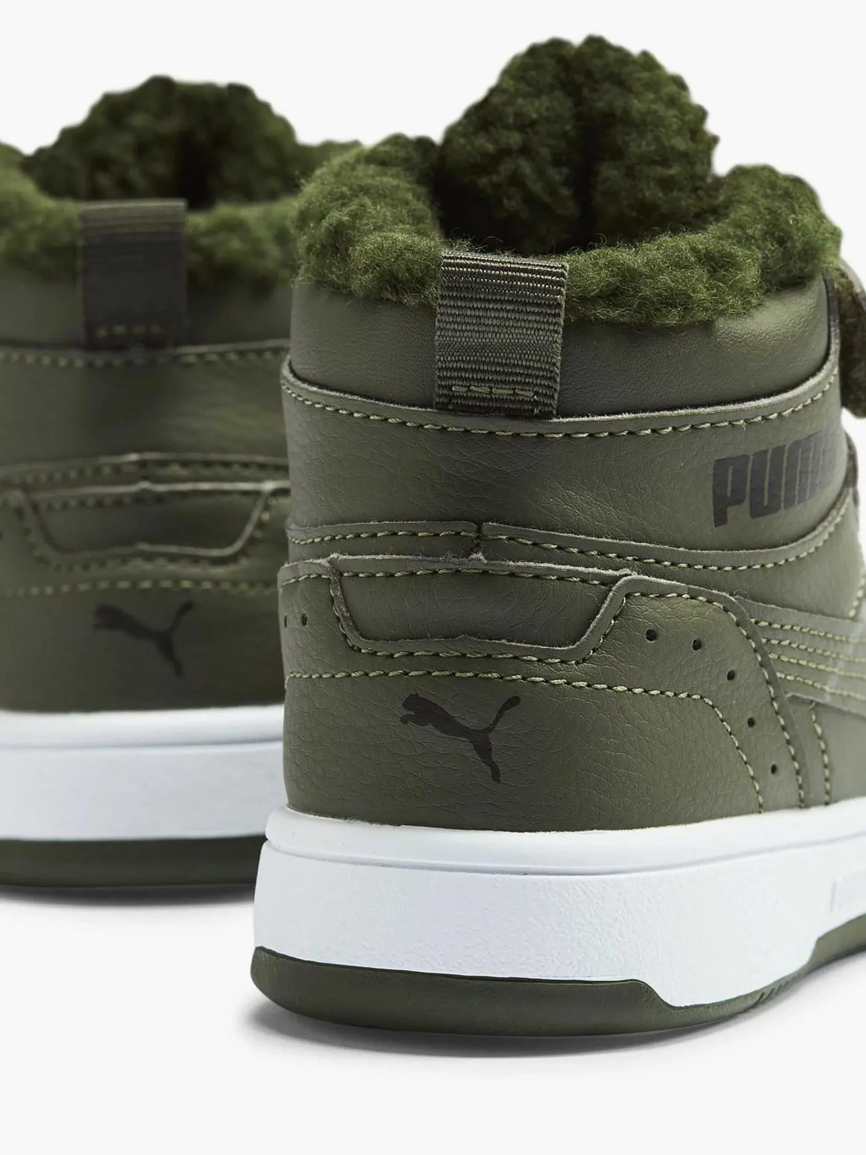 Puma Jongensschoenen-Groene Rebound Joy Fur Ps