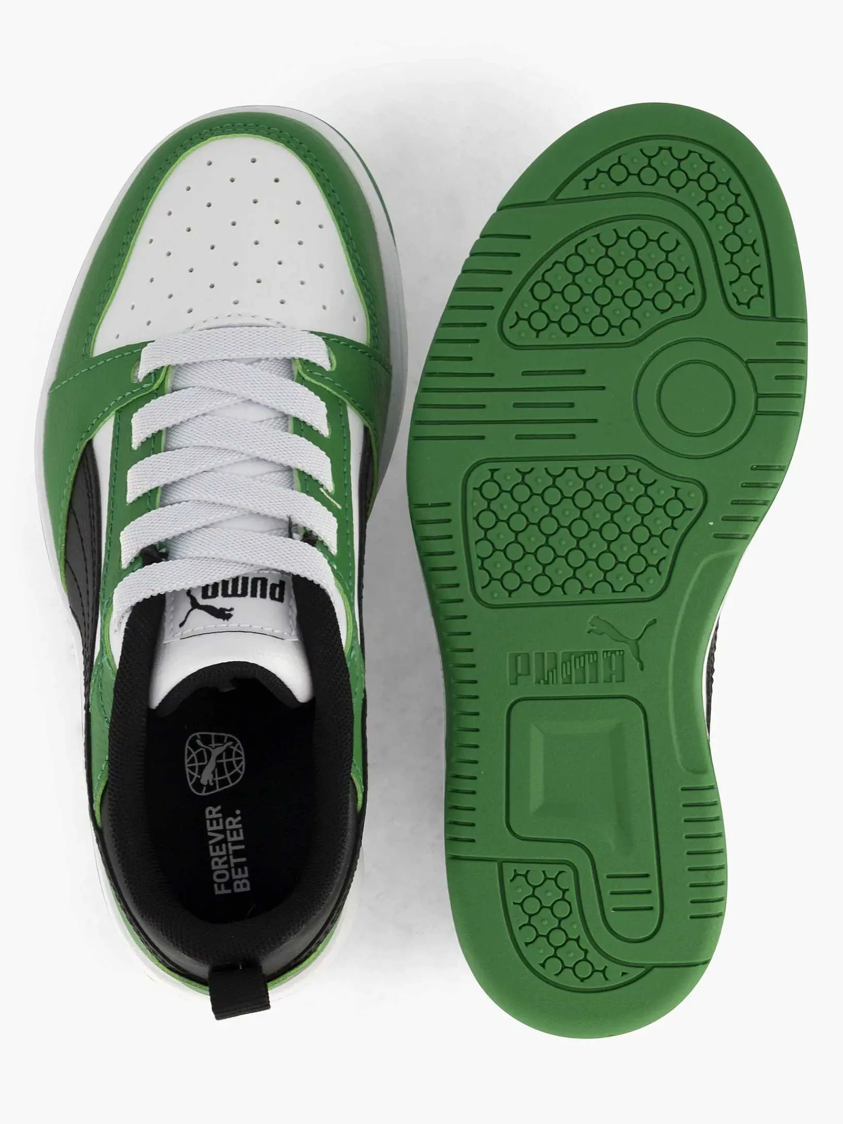 Puma Babyschoenen-Groene Rebound V6 Lo Ac Ps