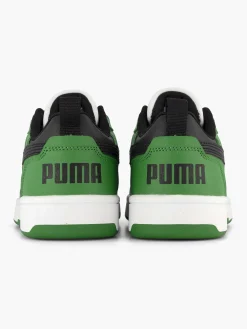 Puma Jongensschoenen-Groene Rebound V6 Lo Jr