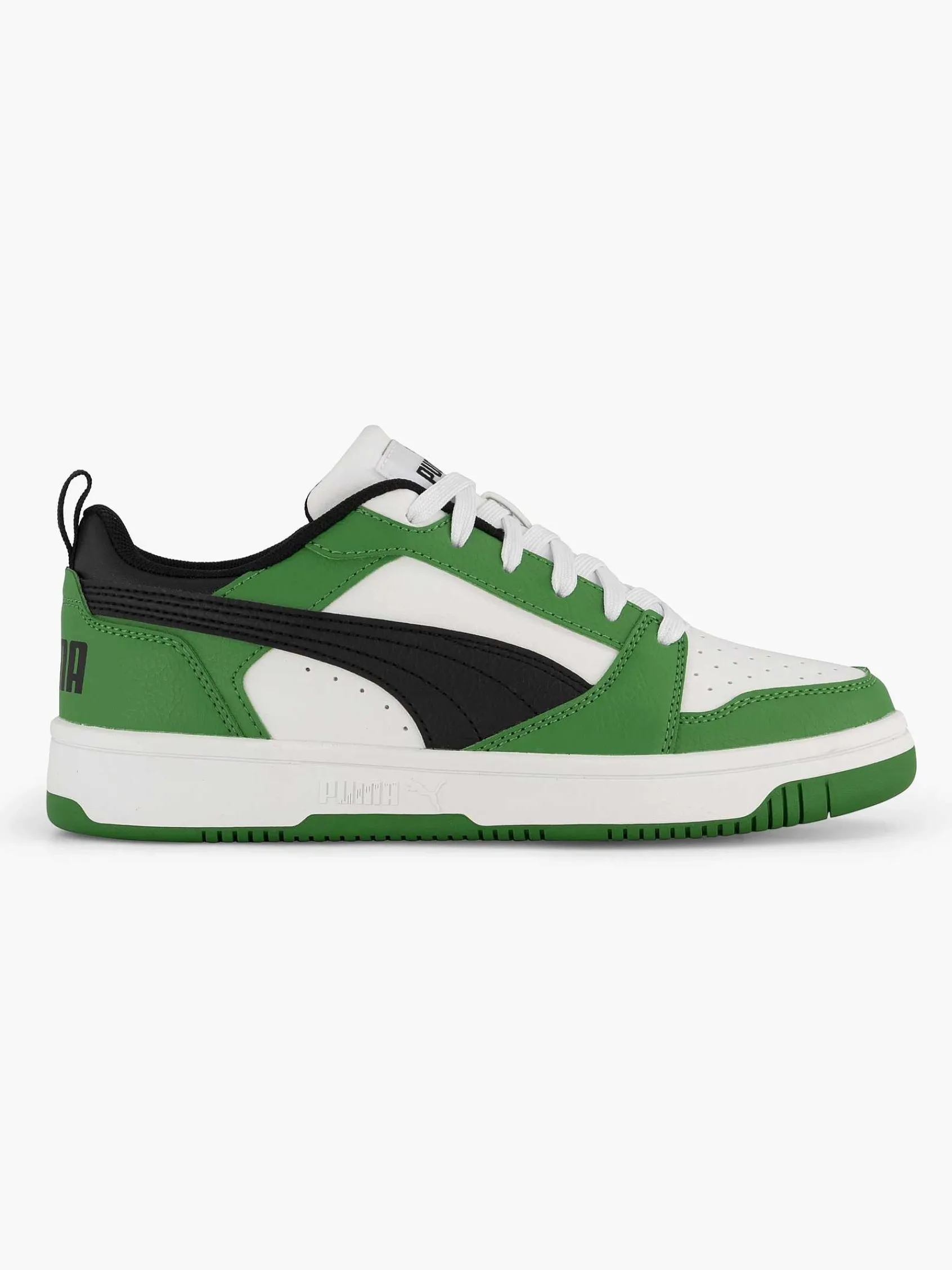 Puma Jongensschoenen-Groene Rebound V6 Lo Jr