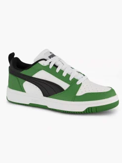 Puma Jongensschoenen-Groene Rebound V6 Lo Jr