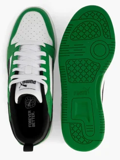 Puma Jongensschoenen-Groene Rebound V6 Lo Jr
