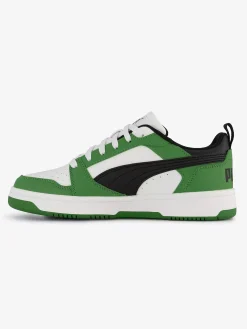 Puma Jongensschoenen-Groene Rebound V6 Lo Jr