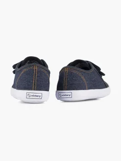 Vty Babyschoenen-Jeansblauwe Gymschoen Klittenband