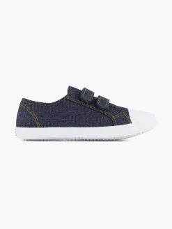 Vty Babyschoenen-Jeansblauwe Gymschoen Klittenband
