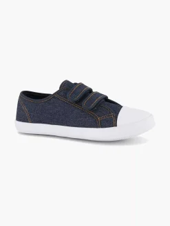 Vty Babyschoenen-Jeansblauwe Gymschoen Klittenband