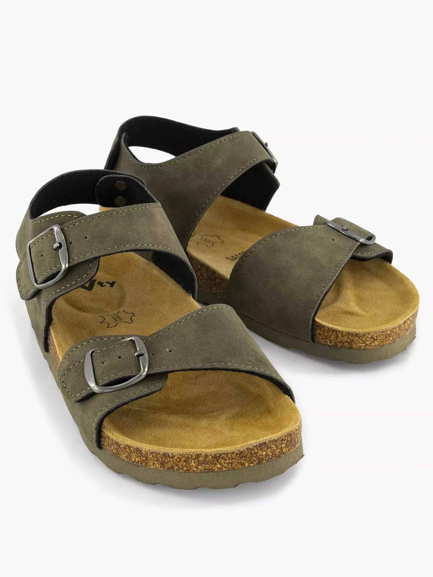 Vty Jongensschoenen-Khaki Sandaal
