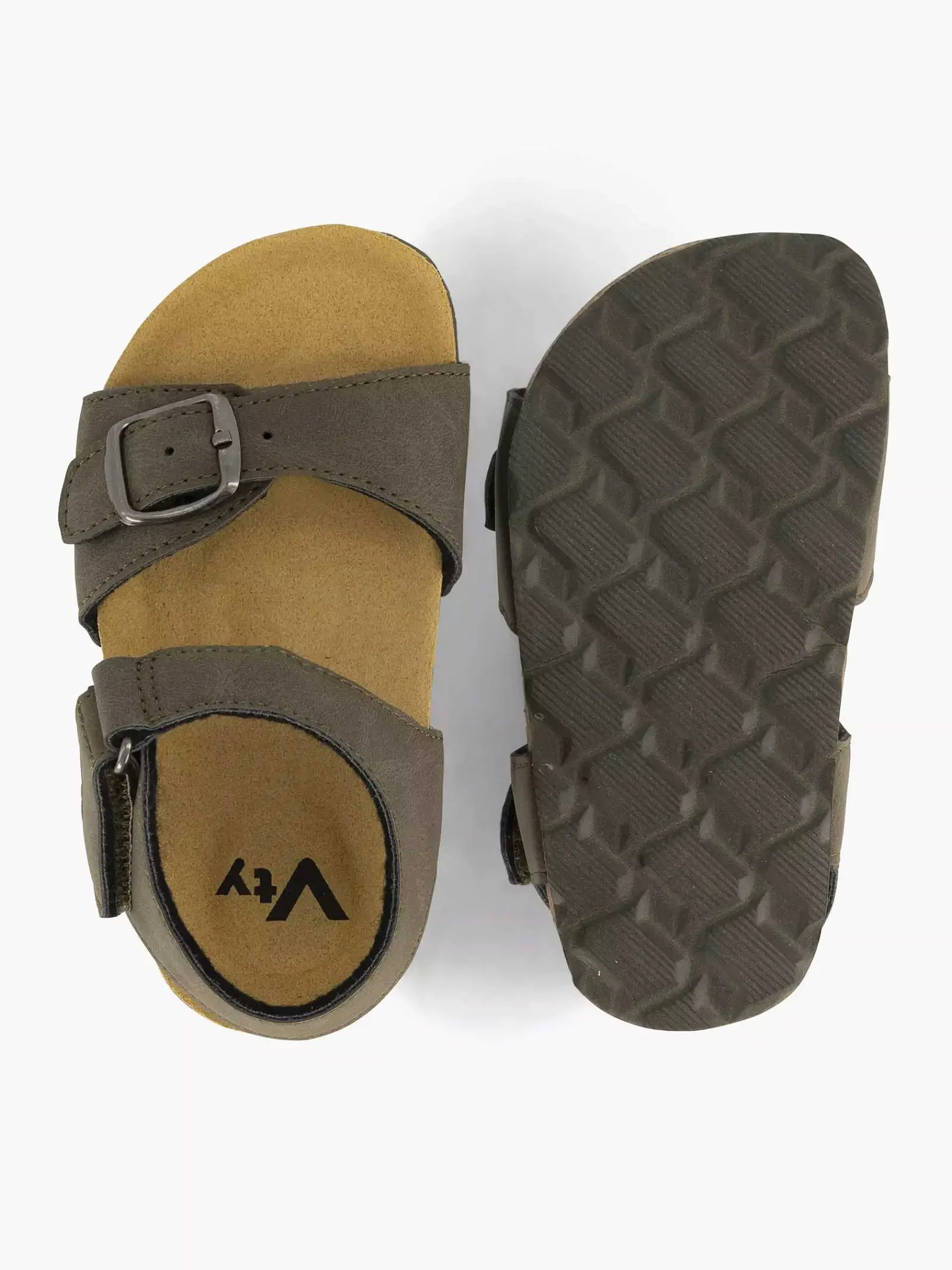 Vty Jongensschoenen-Khaki Sandaal