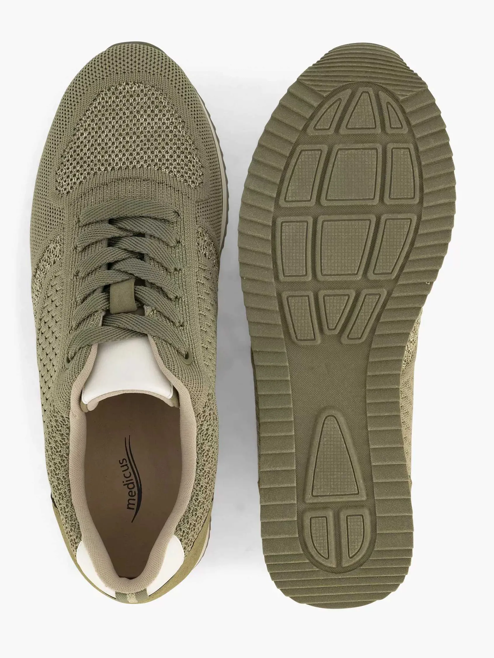 Medicus Comfort Schoenen-Khaki Sneaker