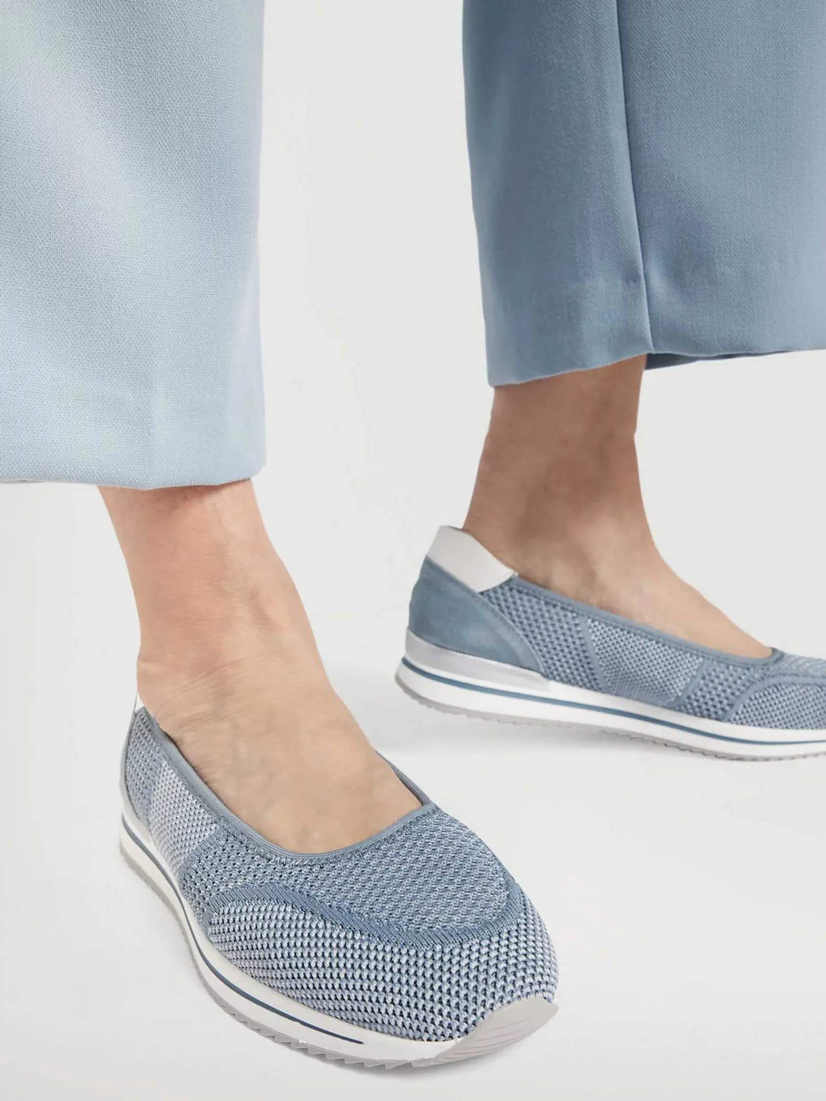 Medicus Comfort Schoenen-Lichtblauwe Comfort Instapper