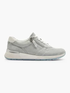 Medicus Comfort Schoenen-Lichtblauwe Leren Sneaker