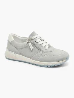 Medicus Comfort Schoenen-Lichtblauwe Leren Sneaker