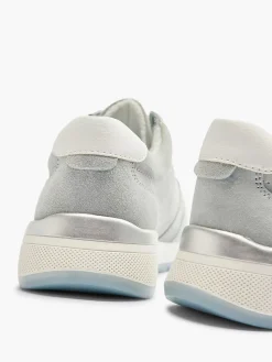 Medicus Comfort Schoenen-Lichtblauwe Leren Sneaker