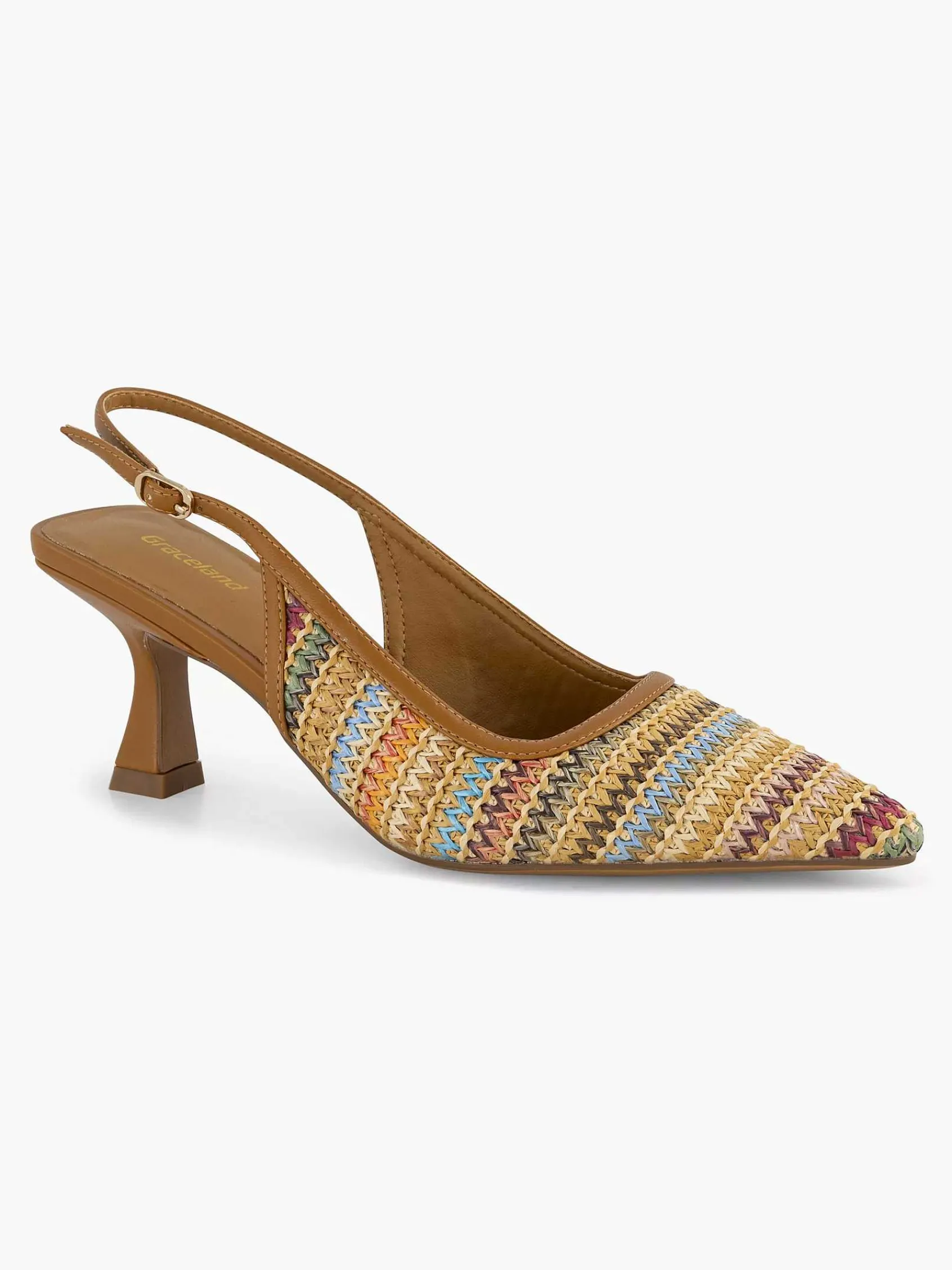 Graceland Pumps-Lichtbruine Slingback